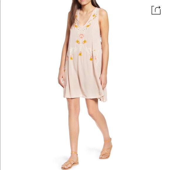 Free People Adelaide Festival Slip Dress in Rose/Blush Combo - Picture 6 of 16